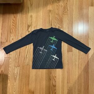 Boys gray long sleeve T-shirt